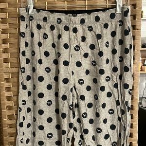 Victoria’s Secret Pink Gray Blue Dots Pajama Pants S